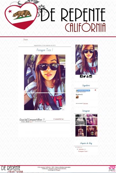 Blog Derrepente Califórnia