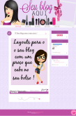 Layout Rosa e Roxo
