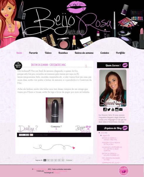 Blog Beijo Rosa Makeup